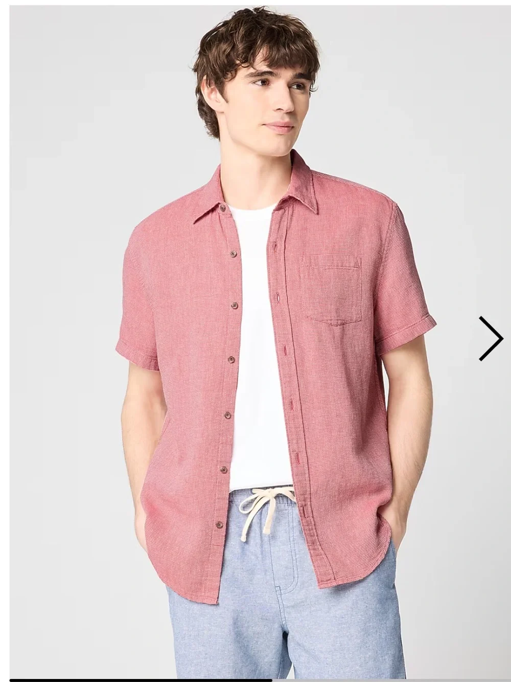 NWT J. Crew Men's Short Sleeve Button-Up Harbor Shirt, Size XXL